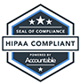 Seal of Compliance | HIPAA Compliant | Powered By Accountable